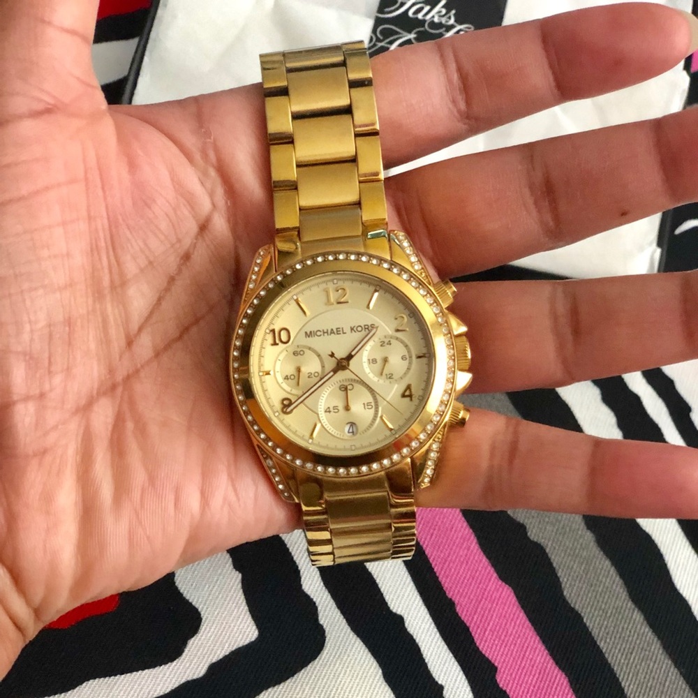 💛MICHAEL KORS GOLD BLAIR WATCH💛 Worn once